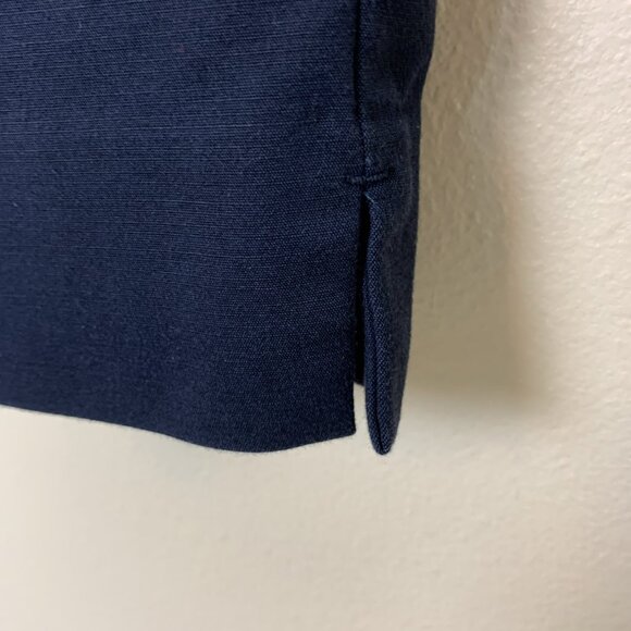 J Jill Womens 18P Pants Essential Cotton Stretch Ankle Navy Blue Pockets Stretch - Picture 7 of 15